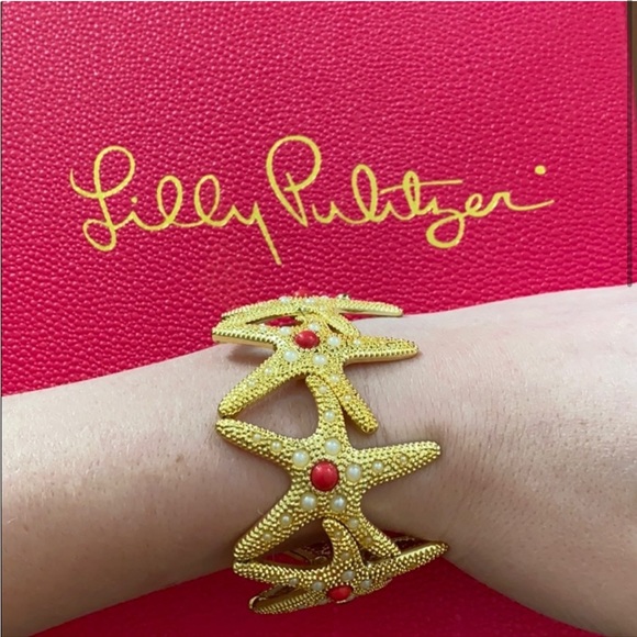 NWT Lilly Pulitzer Starfish Cuff Bracelet ⭐️ - Picture 3 of 9